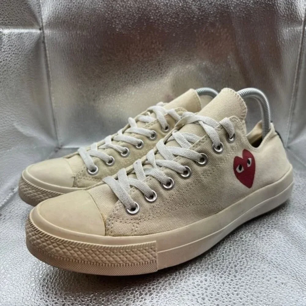 Size‎ M9/W11 Converse Chuck 70 Comme des Garçons Unisex Beige Low Top Sneakers